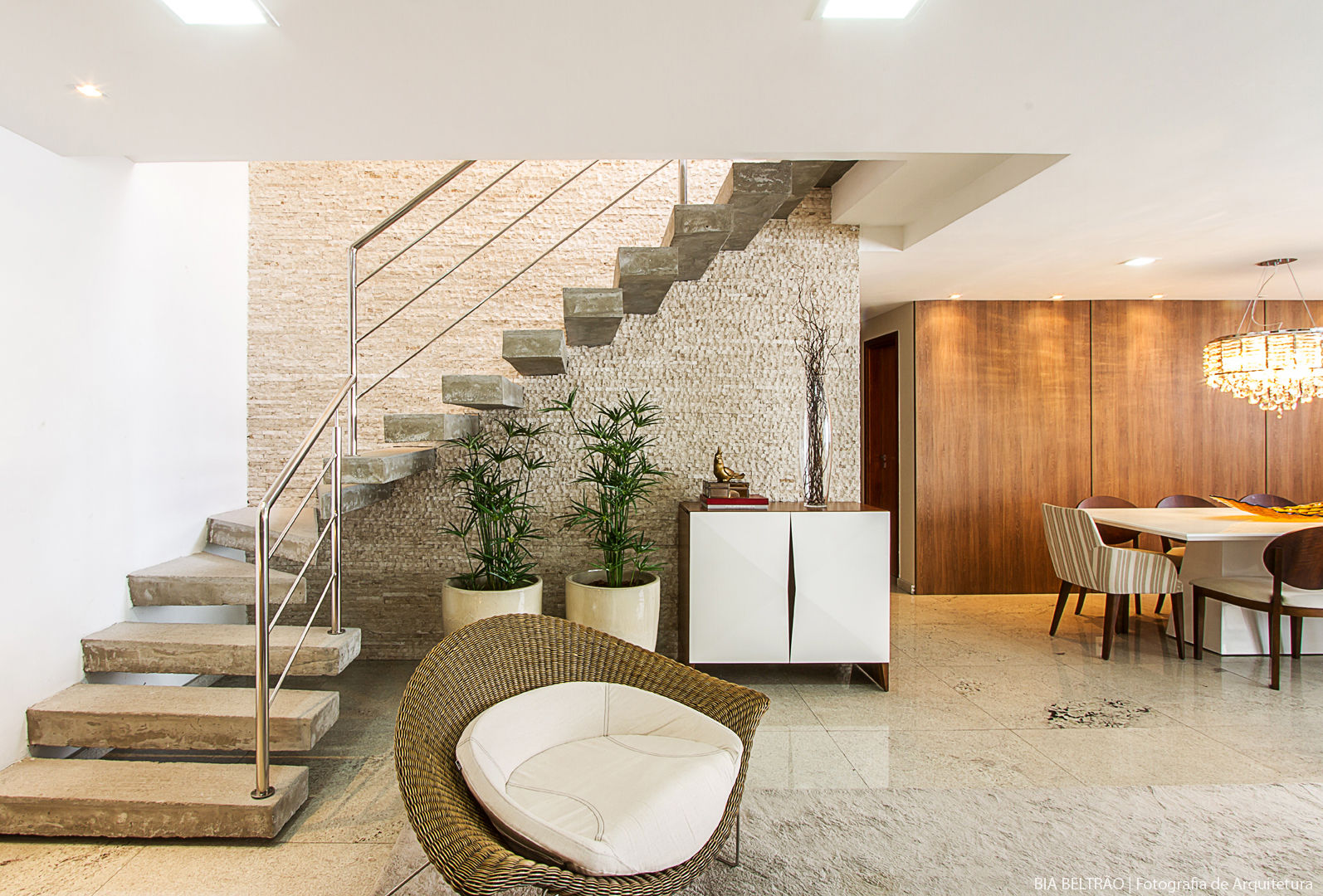 Apartamento, Maceió Al, Cris Nunes Arquiteta Cris Nunes Arquiteta Ruang Keluarga Klasik