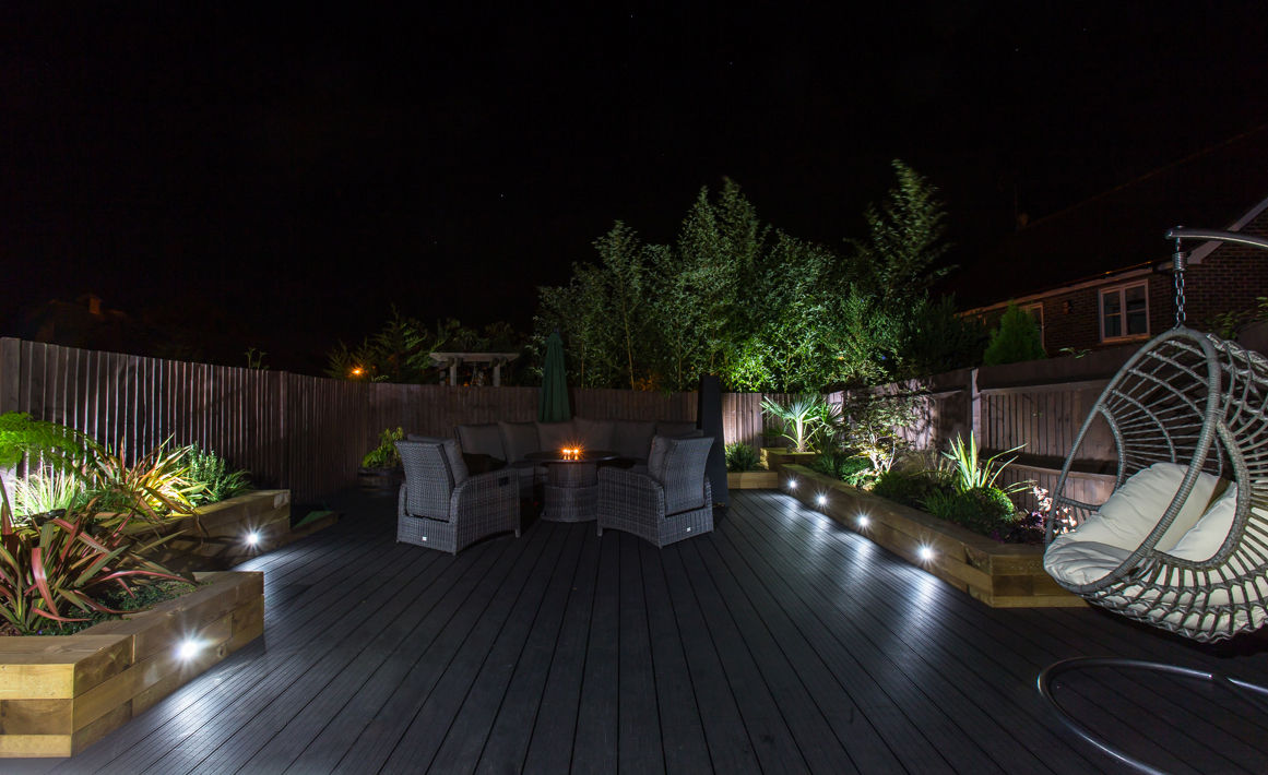 Garden Deck, Jane Thomas Landscape & Garden Design Jane Thomas Landscape & Garden Design Taman Modern