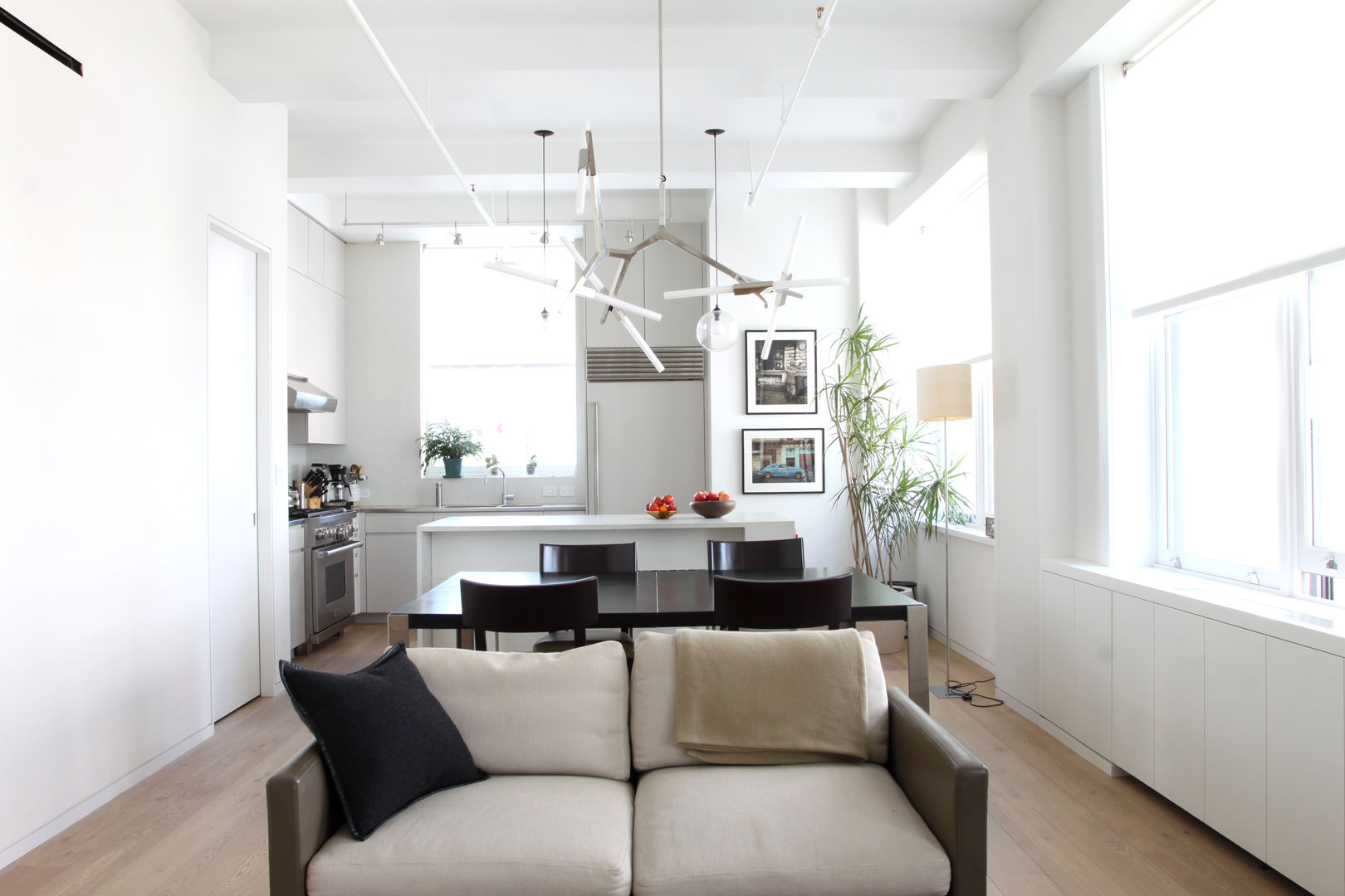 Chelsea Loft, Maletz Design Maletz Design غرفة المعيشة