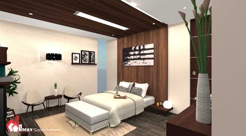CASA MAKULIS 586, Escay Soluciones Escay Soluciones Modern style bedroom Wood Wood effect