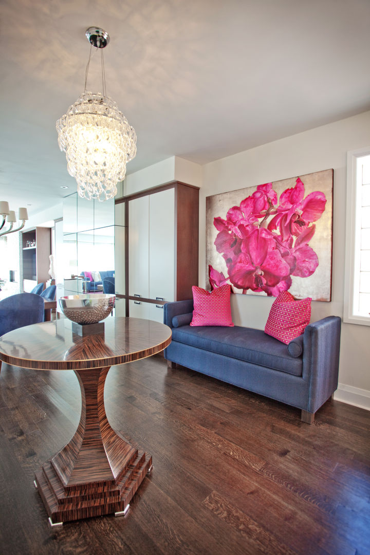 Beach Foyer Collage Designs Modern Corridor, Hallway and Staircase Wood Wood effect