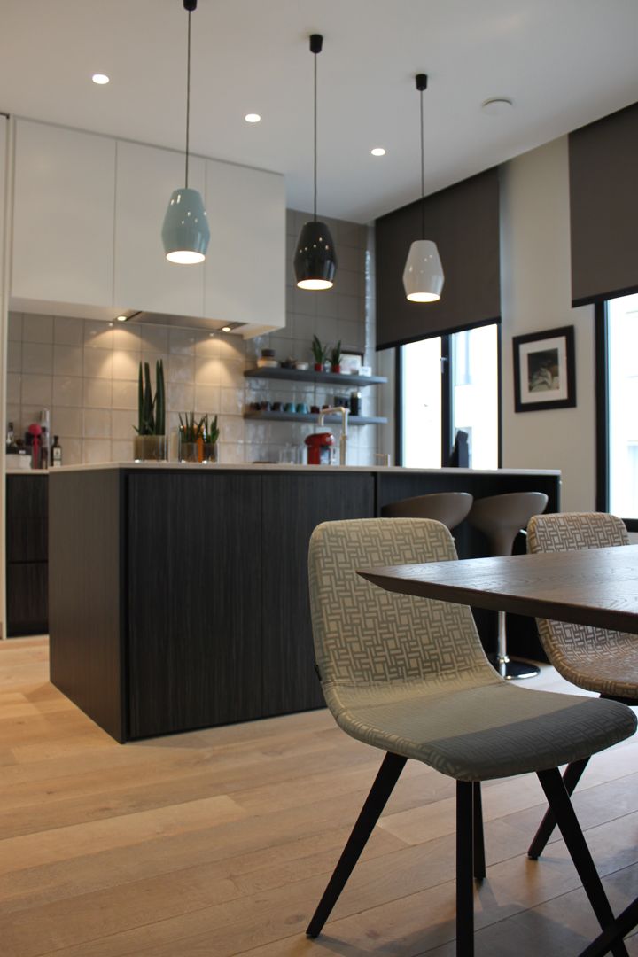 Slim ingericht met groot effect - stadswoning in Antwerpen, Lento Interiors Lento Interiors Cozinhas escandinavas