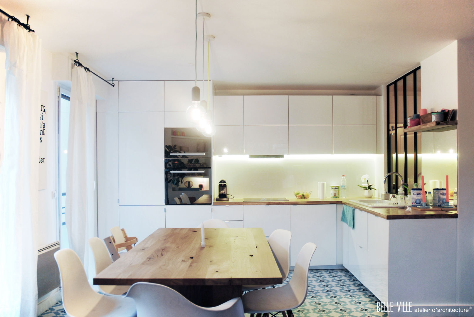 Maison ML, Belle Ville Atelier d'Architecture Belle Ville Atelier d'Architecture Kitchen