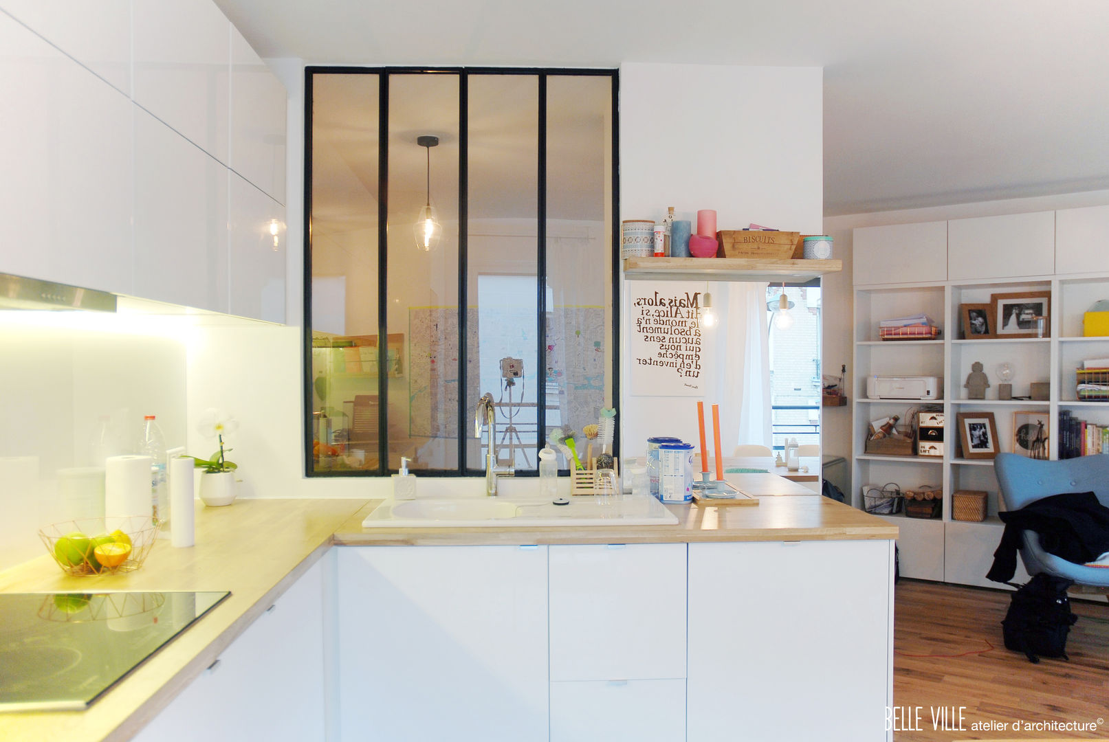 Maison ML, Belle Ville Atelier d'Architecture Belle Ville Atelier d'Architecture Kitchen