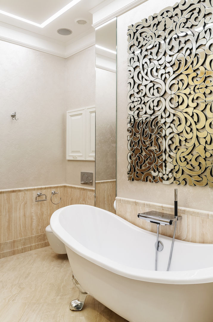 apartment in the center of Moscow, Rubleva Design Rubleva Design Bathroom