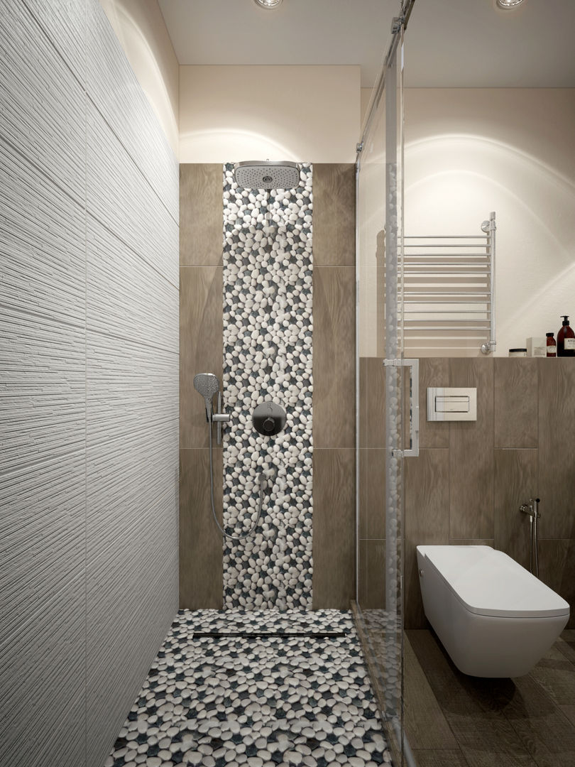 townhouse in modern style, Rubleva Design Rubleva Design Modern style bathrooms