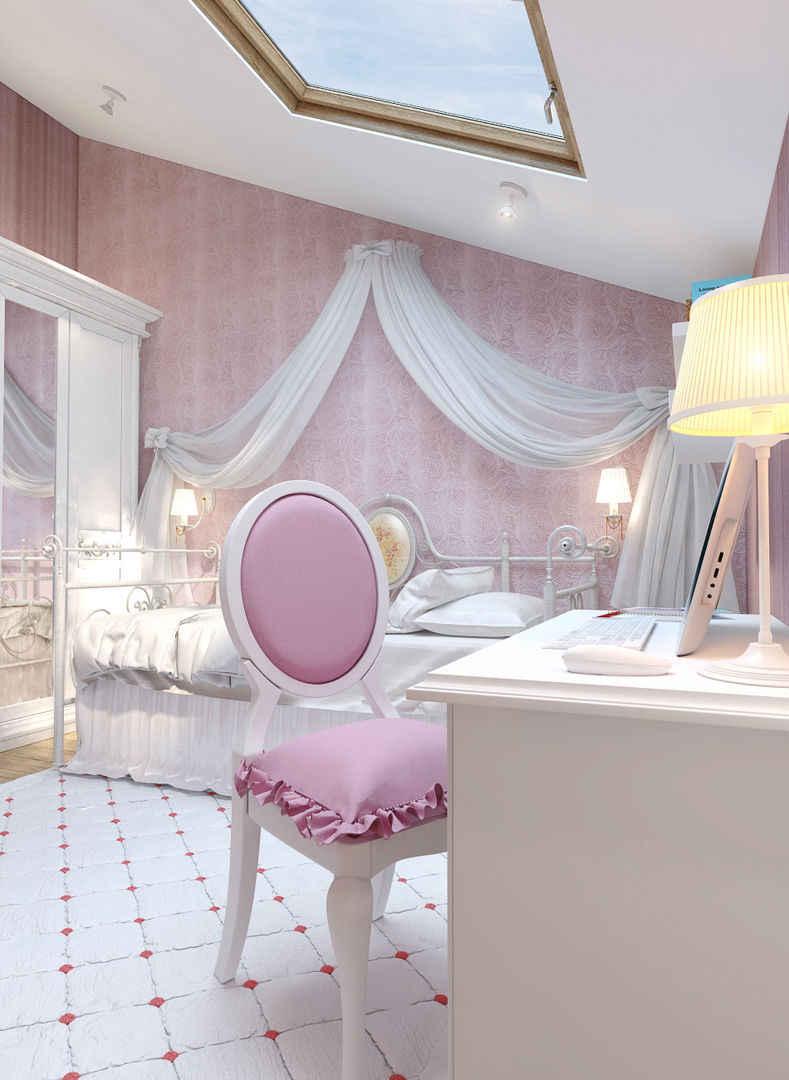 large apartment in classic style in Moscow, Rubleva Design Rubleva Design Nursery/kid’s room