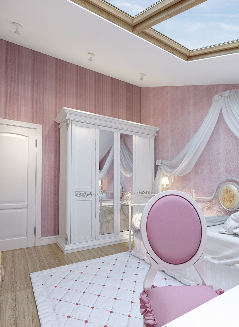 large apartment in classic style in Moscow, Rubleva Design Rubleva Design クラシックデザインの 子供部屋