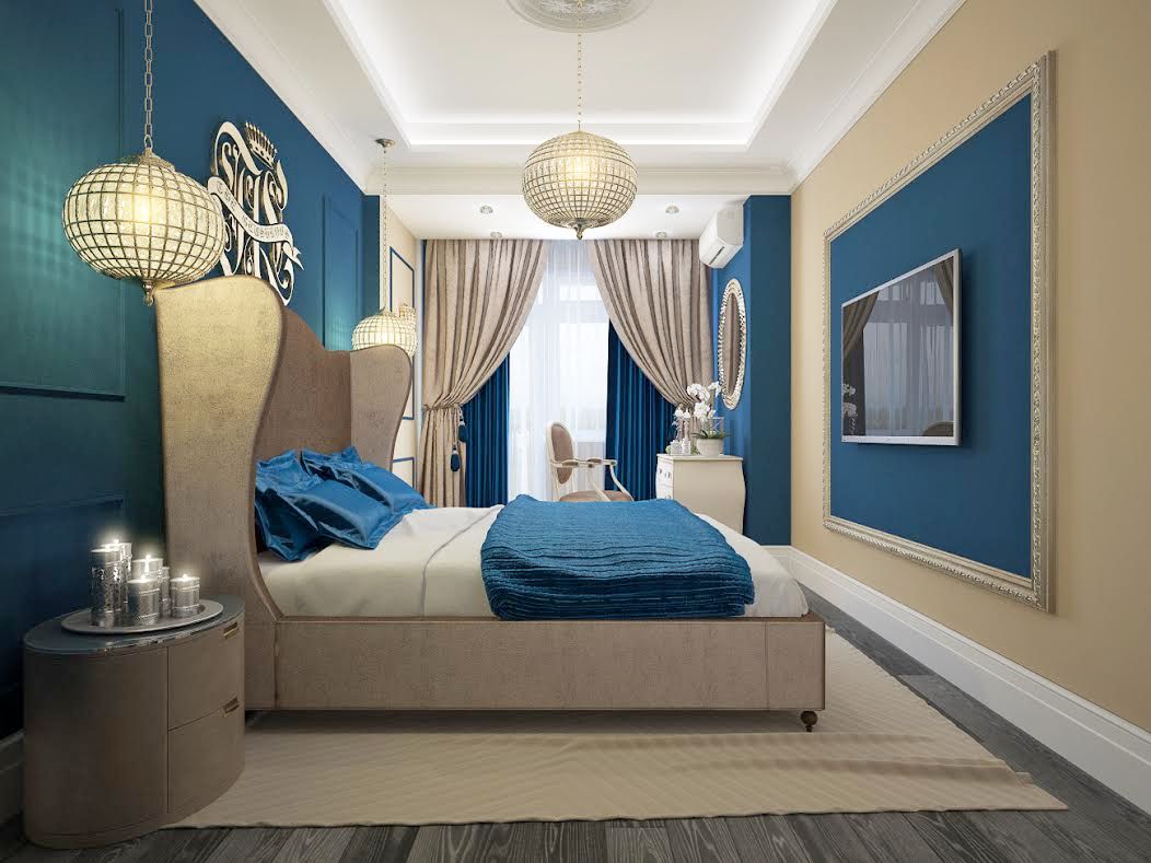 apartments in a classic style in Moscow , Rubleva Design Rubleva Design Modern style bedroom