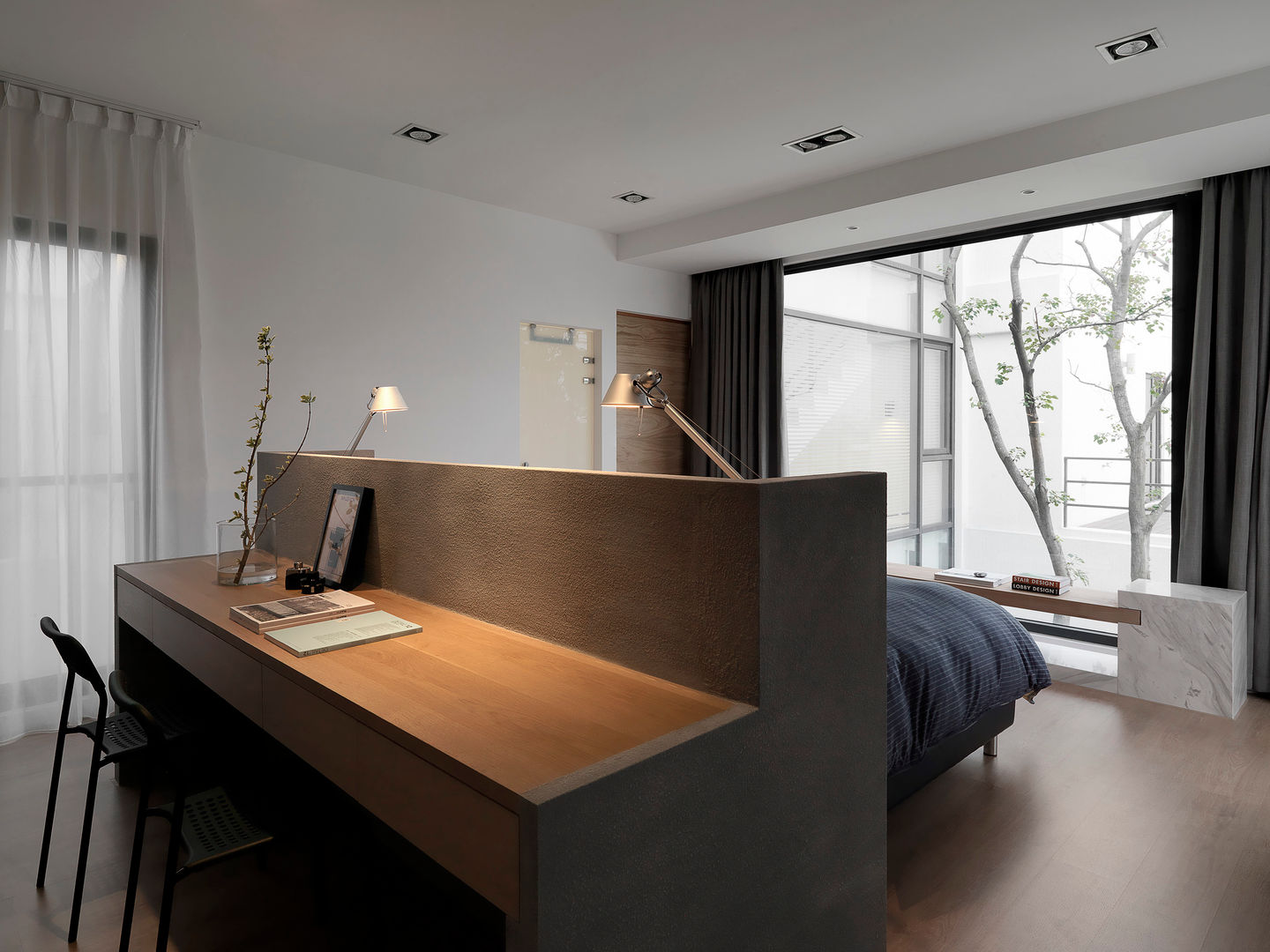 Four season house, 夏沐森山設計整合 夏沐森山設計整合 Kamar Tidur Modern