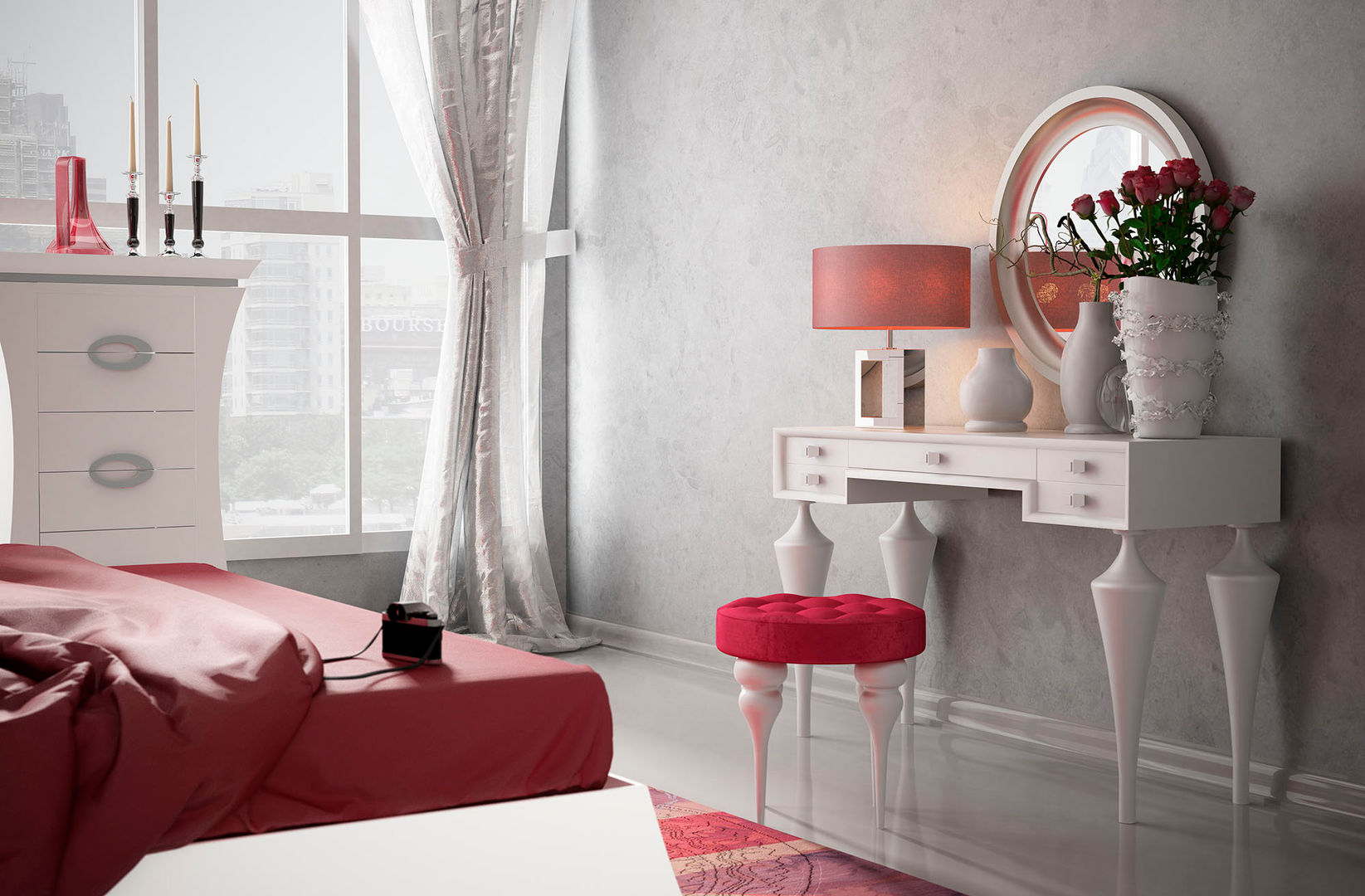 TOCADORES, Muebles Soliño Muebles Soliño Спальня ДСП Туалетні столики