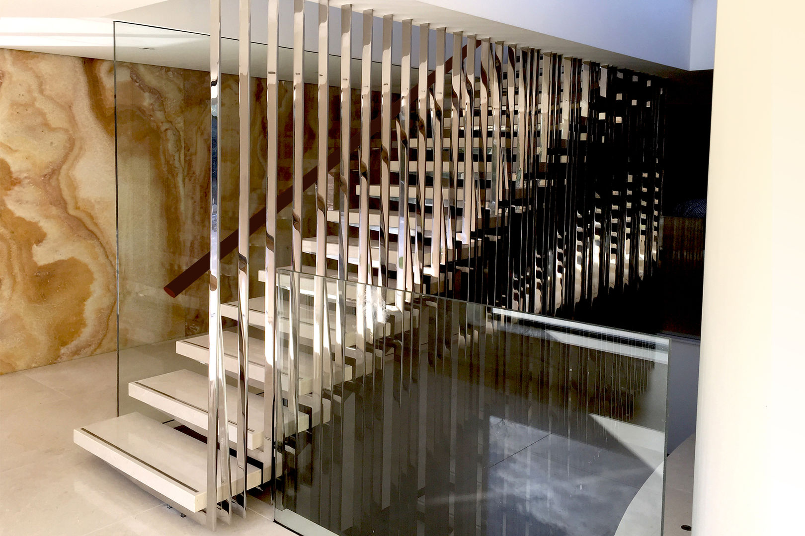 Bespoke Stairs homify Corredores, halls e escadas modernos