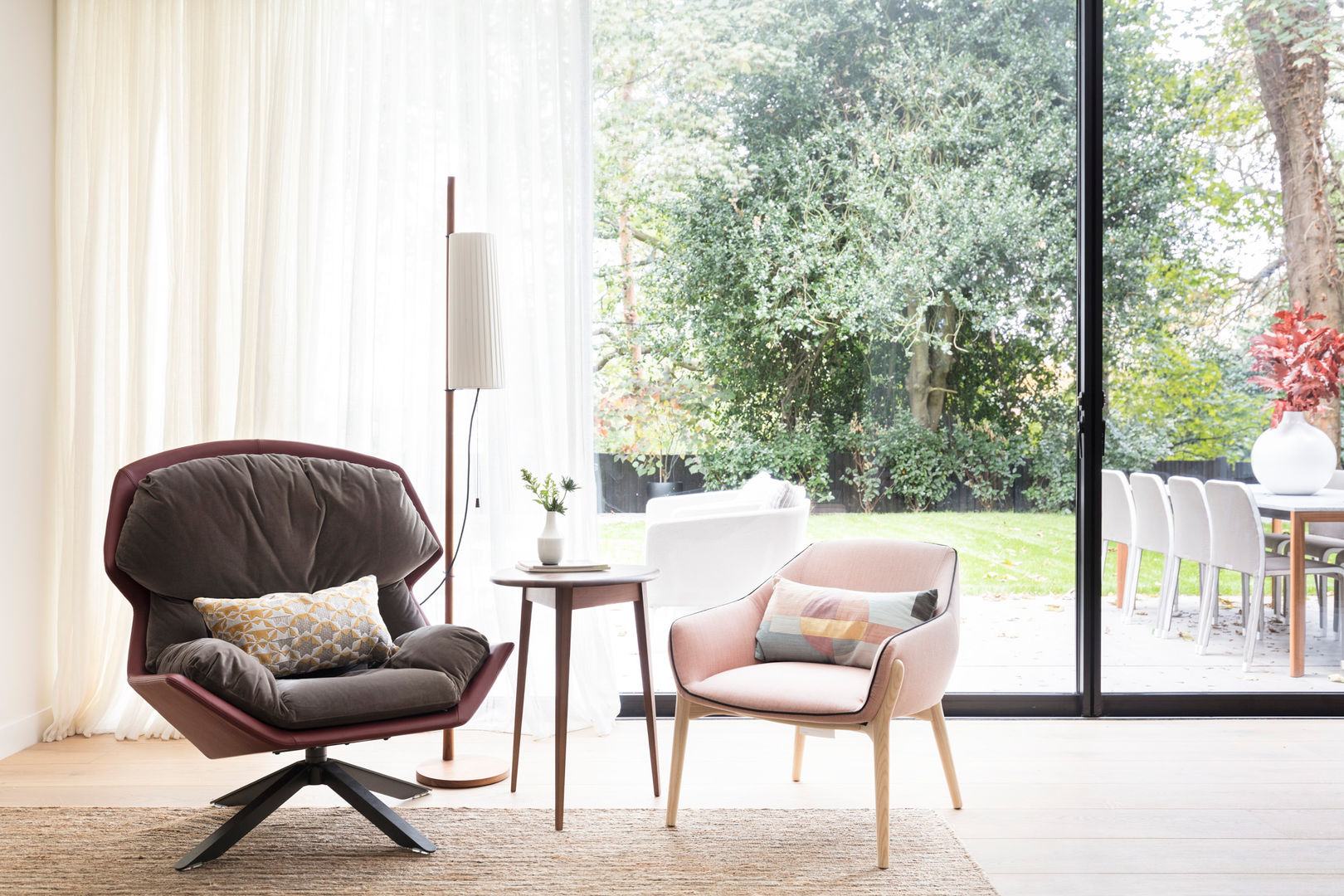 Modern New Home in Hampstead Black and Milk | Interior Design | London Phòng khách armchair,Sofas & armchairs