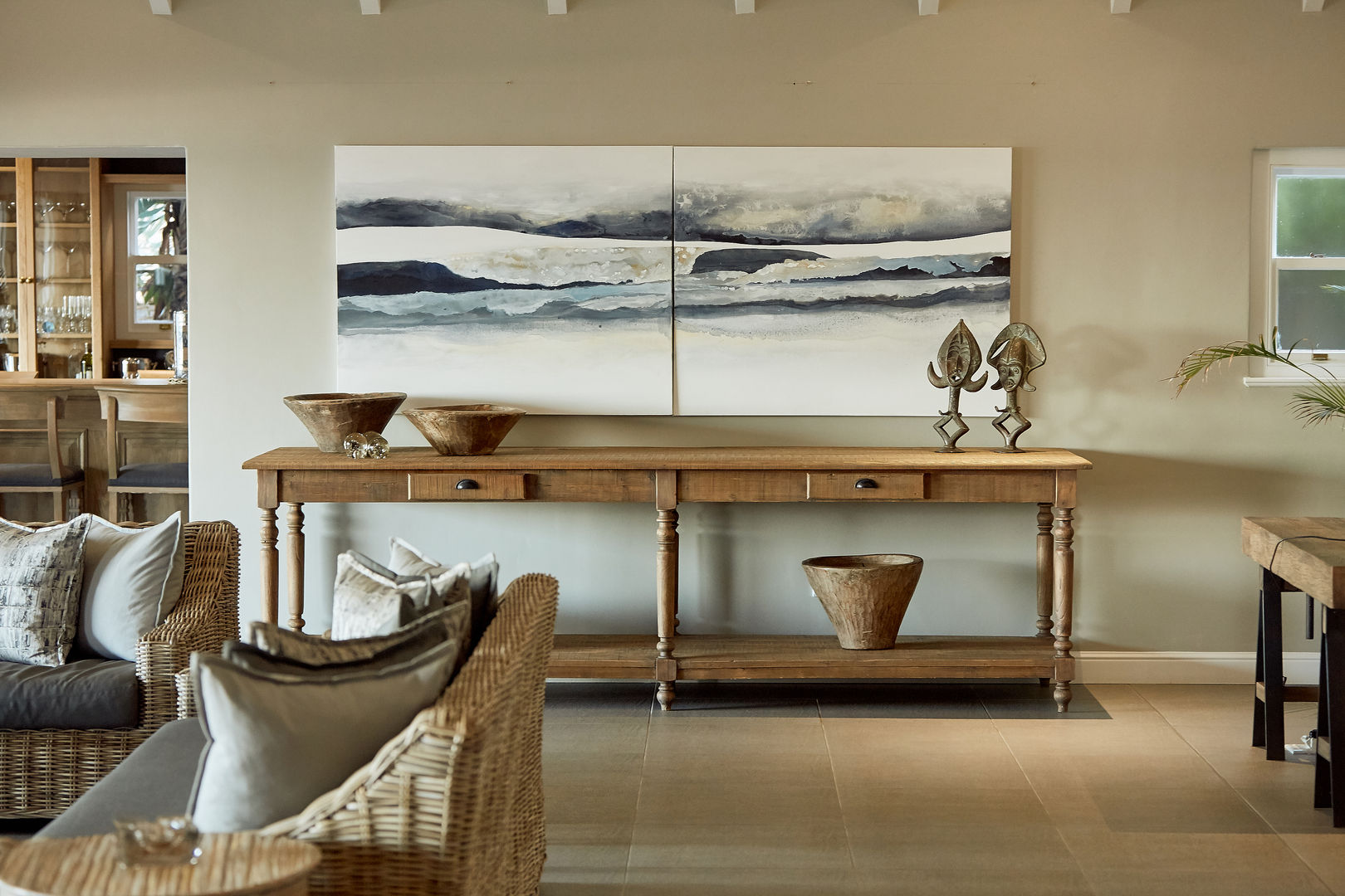 Beach Front House, JSD Interiors JSD Interiors Eclectische woonkamers Tegels