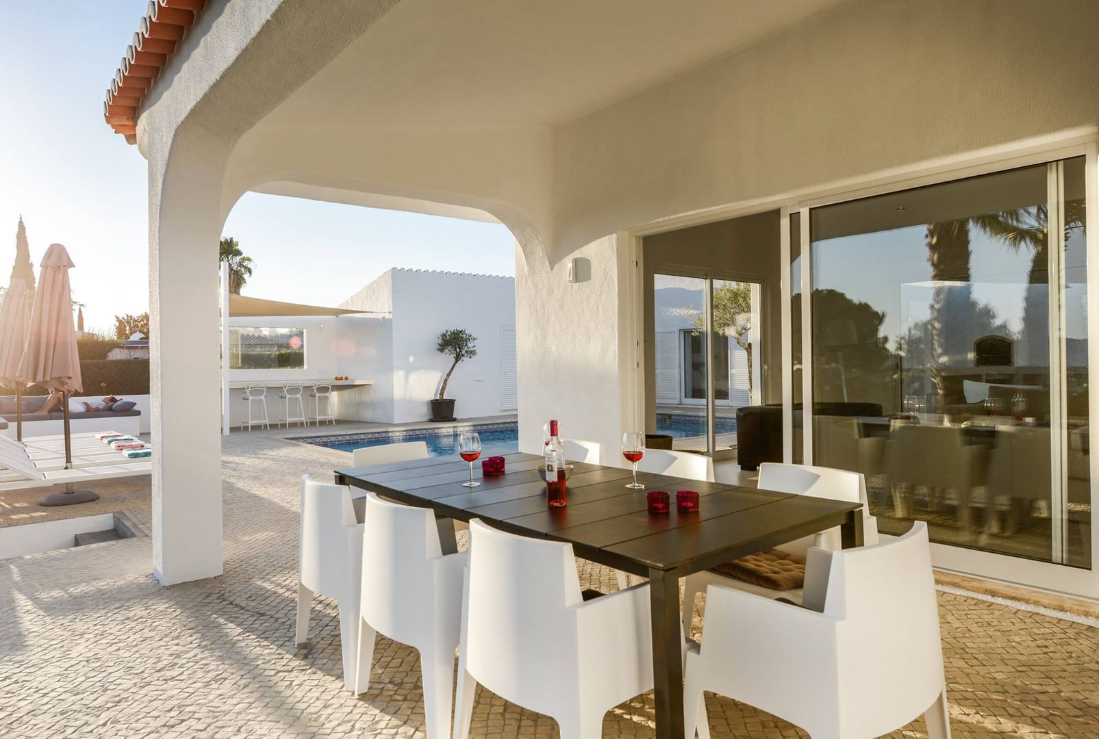 CASA MINHA, StudioArte StudioArte Minimalist balcony, veranda & terrace Terrace,dining,outdoor,carvoeiro clube,algarve