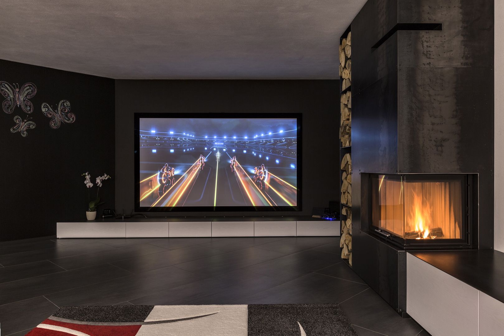 Taverna Home Theatre, Elia Falaschi Fotografo Elia Falaschi Fotografo 모던스타일 미디어 룸