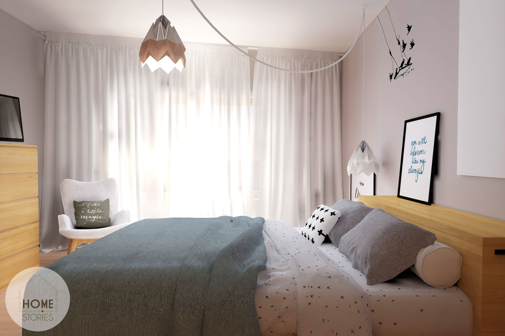 homify Scandinavian style bedroom