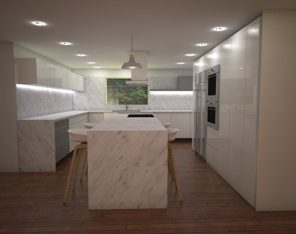 Casa MIAMI - HT, Proyectos JARQ Proyectos JARQ Modern kitchen