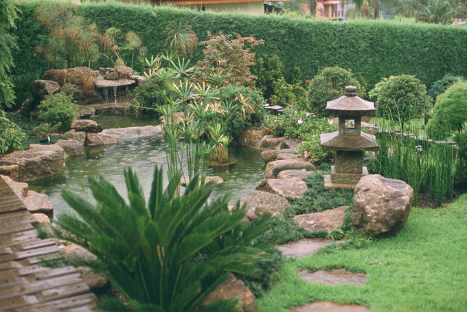 JARDIM ORIENTAL COM LAGO PARA CARPAS, Eduardo Luppi Paisagismo Ltda. Eduardo Luppi Paisagismo Ltda. Asian style garden