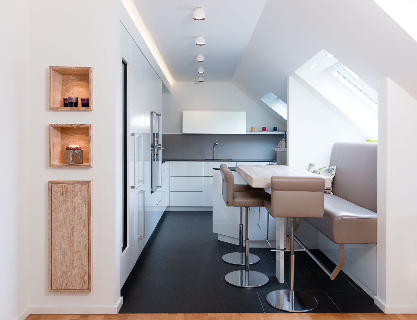 Appartementküche nach Maß, Klocke Möbelwerkstätte GmbH Klocke Möbelwerkstätte GmbH Cozinhas modernas