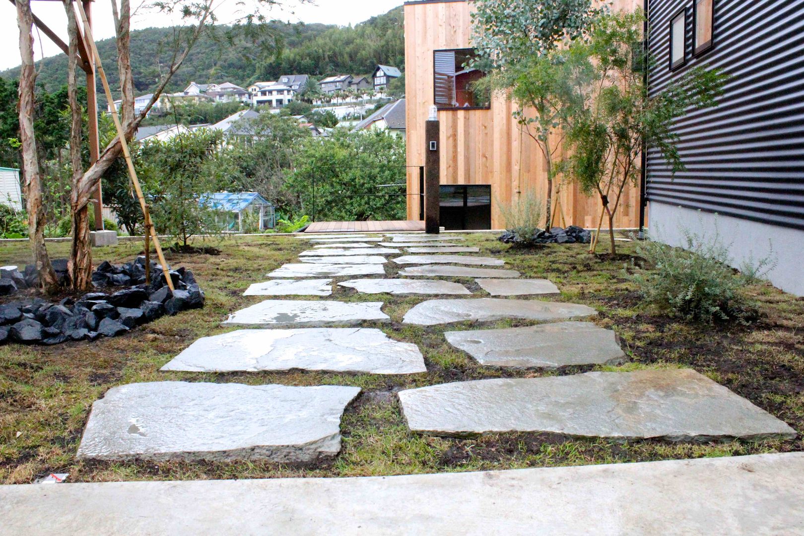 長柄の庭, Shikinowa Design Shikinowa Design Jardines de estilo moderno