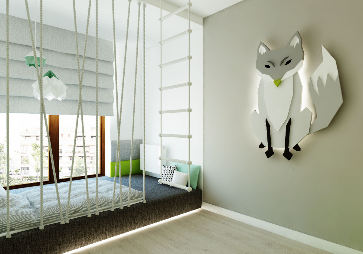 Pokój dziecięcy z liskiem, Ndesign Ndesign Modern nursery/kids room