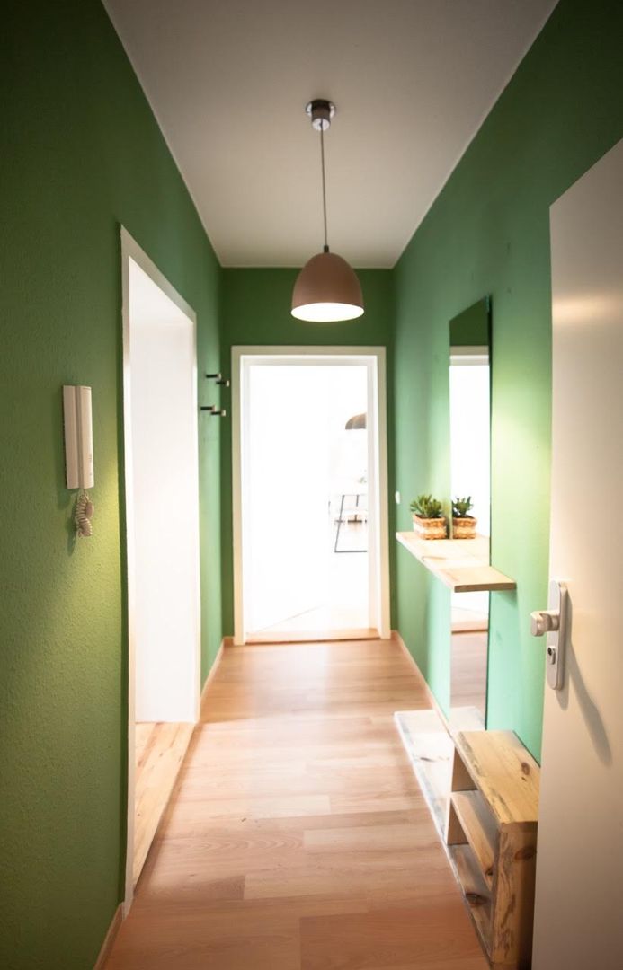 homify Couloir, entrée, escaliers scandinaves