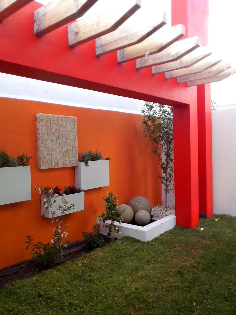 Diseño de Jardín y Andador Padilla, Arqca Arqca Сад в стиле модерн