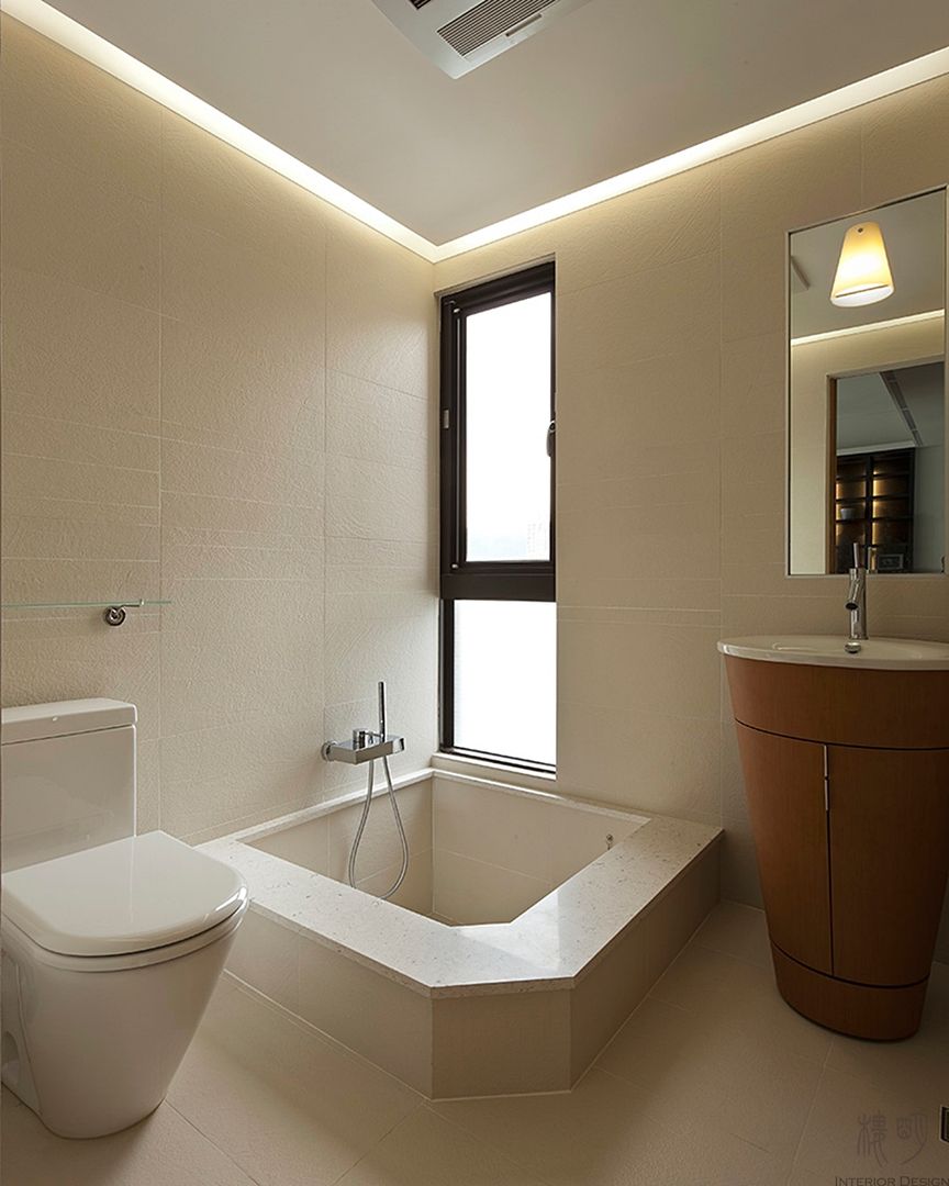 私人圖書館, 禾光室內裝修設計 ─ Her Guang Design 禾光室內裝修設計 ─ Her Guang Design Minimalist bathroom