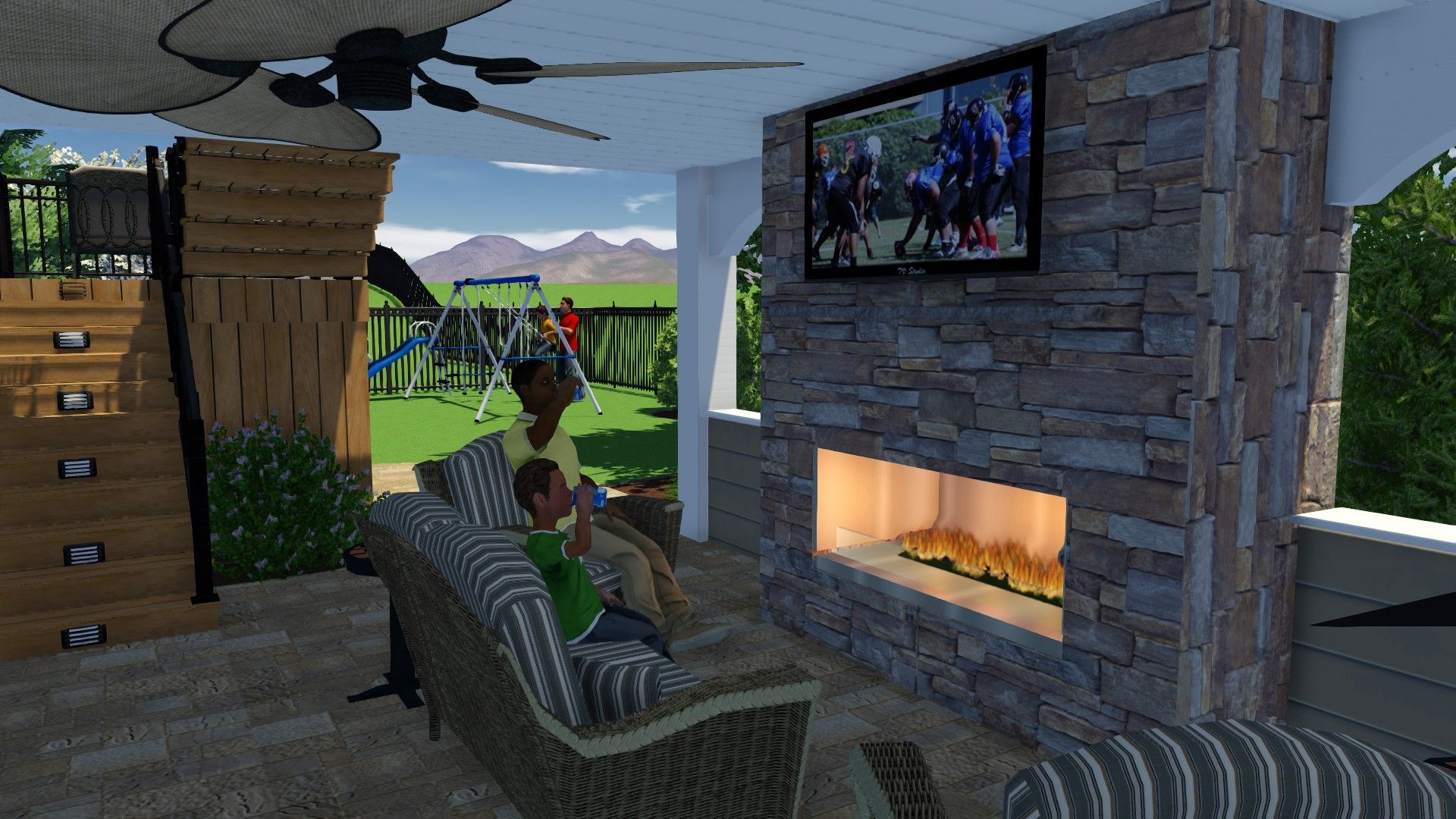 3D Rendering MasterPLAN Outdoor Living