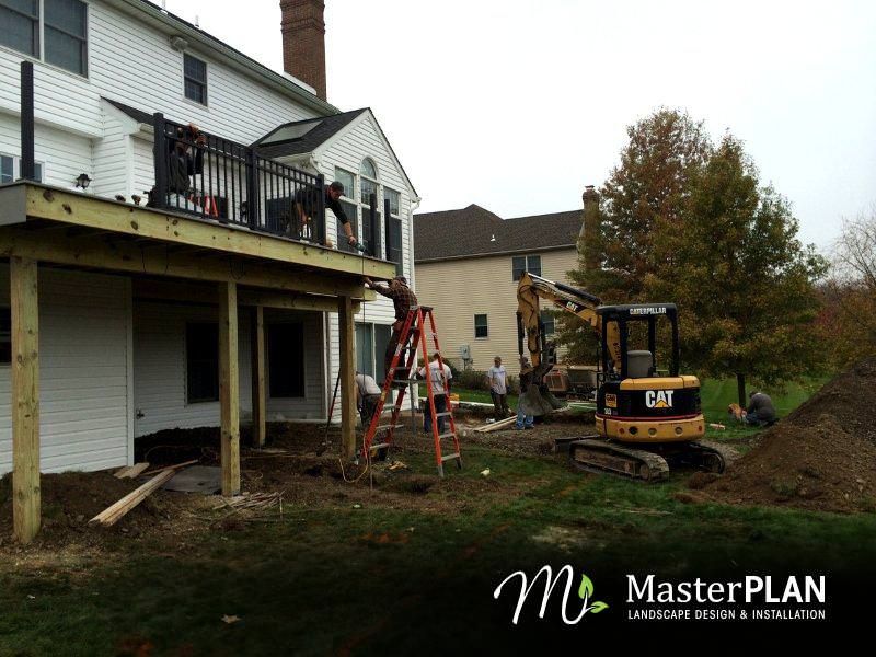 Construction MasterPLAN Outdoor Living landscape design,landscape designer,design build,construction,deck,excavation,outdoor living,lehigh valley