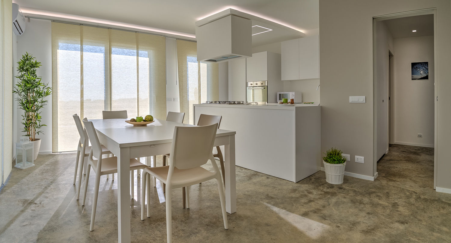 Villa: Una forte relazione tra gli ambienti interni e il paesaggio, DFG Architetti Associati DFG Architetti Associati Modern kitchen