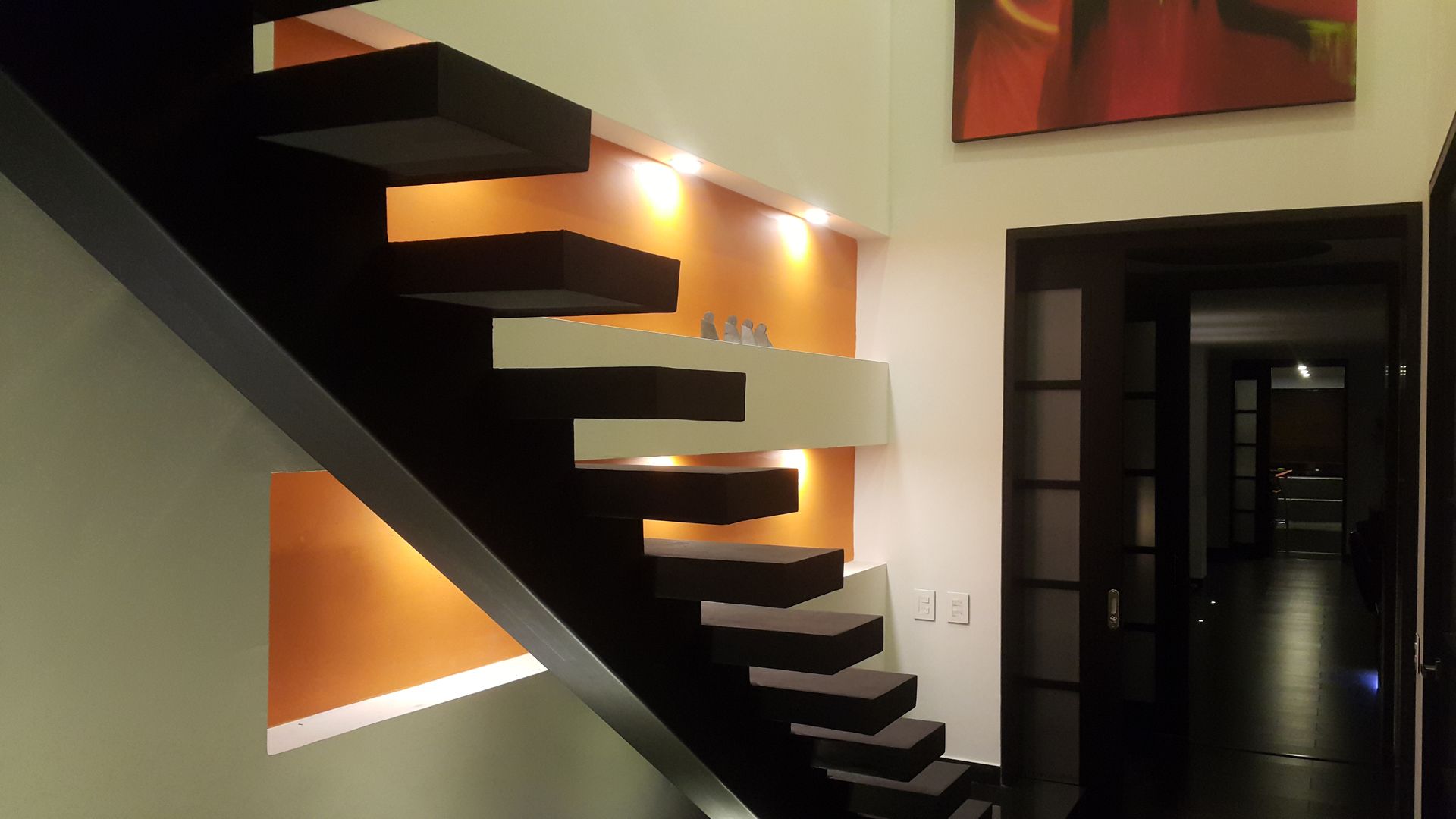 homify Modern corridor, hallway & stairs Concrete