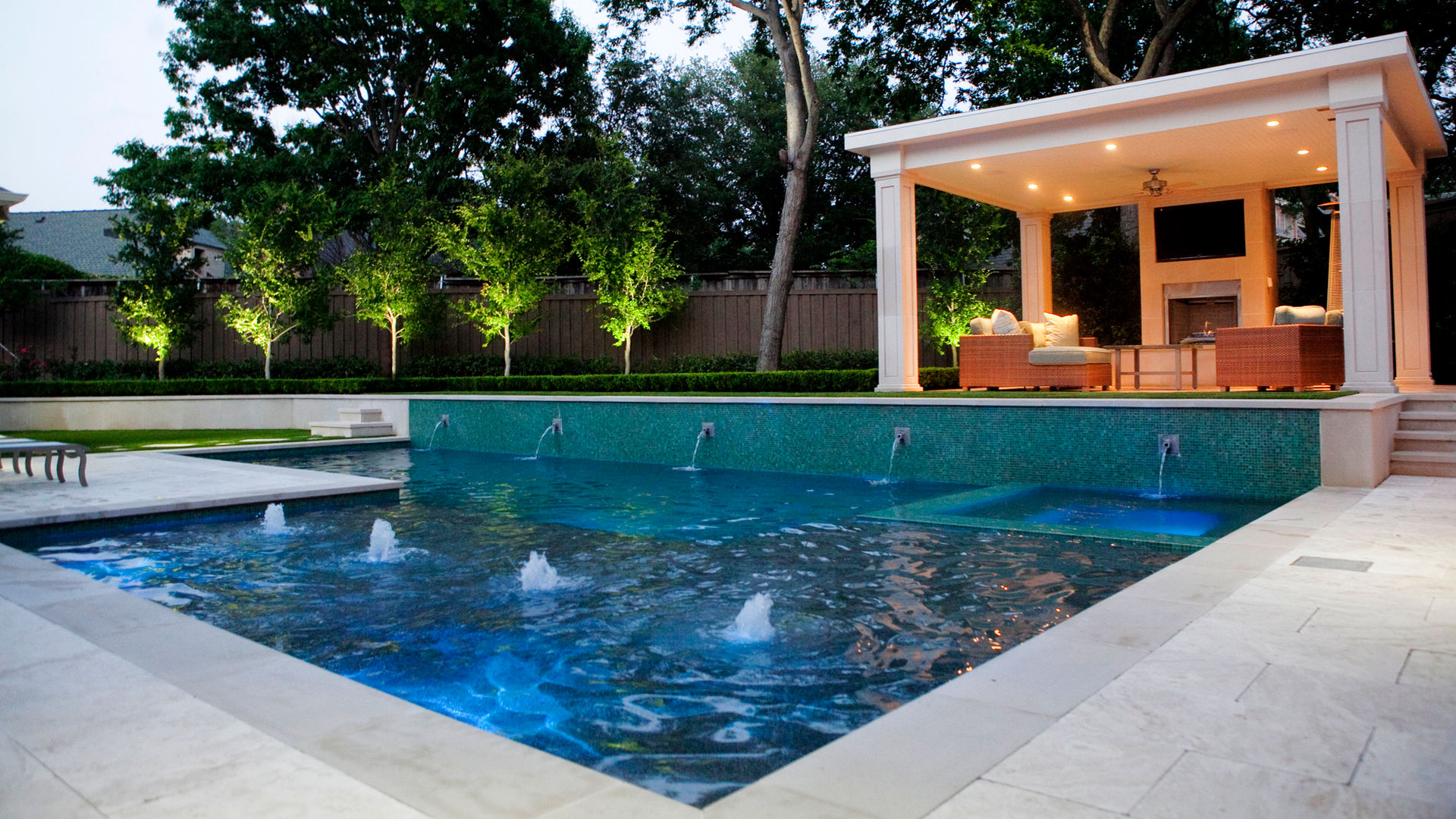 Entertaining Garden - Transitional Landscape Design, Matthew Murrey Design Matthew Murrey Design Eclectic style pool