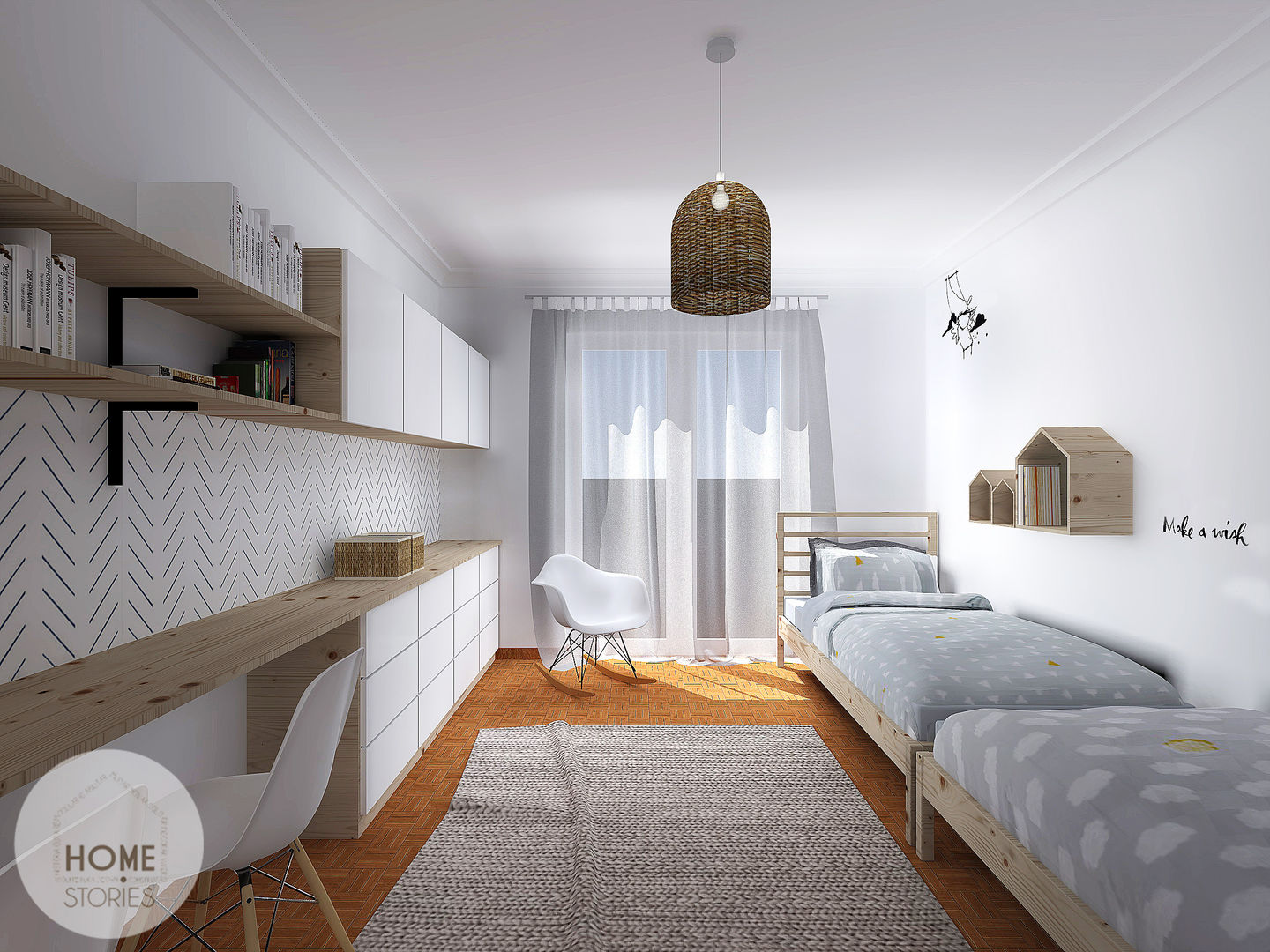 O quarto do João e do Henrique, Homestories Homestories Dormitorios infantiles de estilo escandinavo