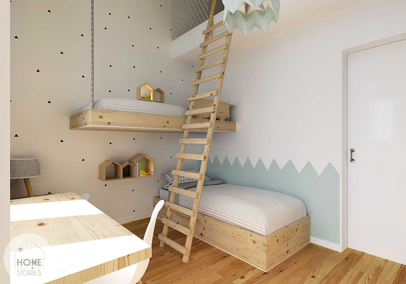 homify Scandinavian style nursery/kids room