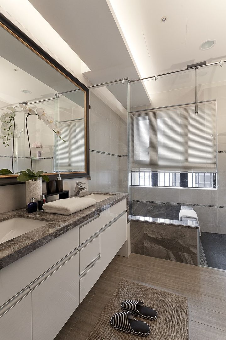 毛胚屋規劃案, Green Leaf Interior青葉室內設計 Green Leaf Interior青葉室內設計 Modern bathroom