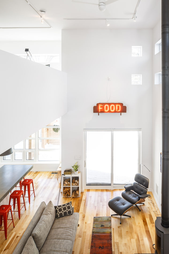 Wavell, Linebox Studio Linebox Studio Modern living room Property,Furniture,Wood,Orange,Living room,Interior design,Building,Couch,Flooring,Floor