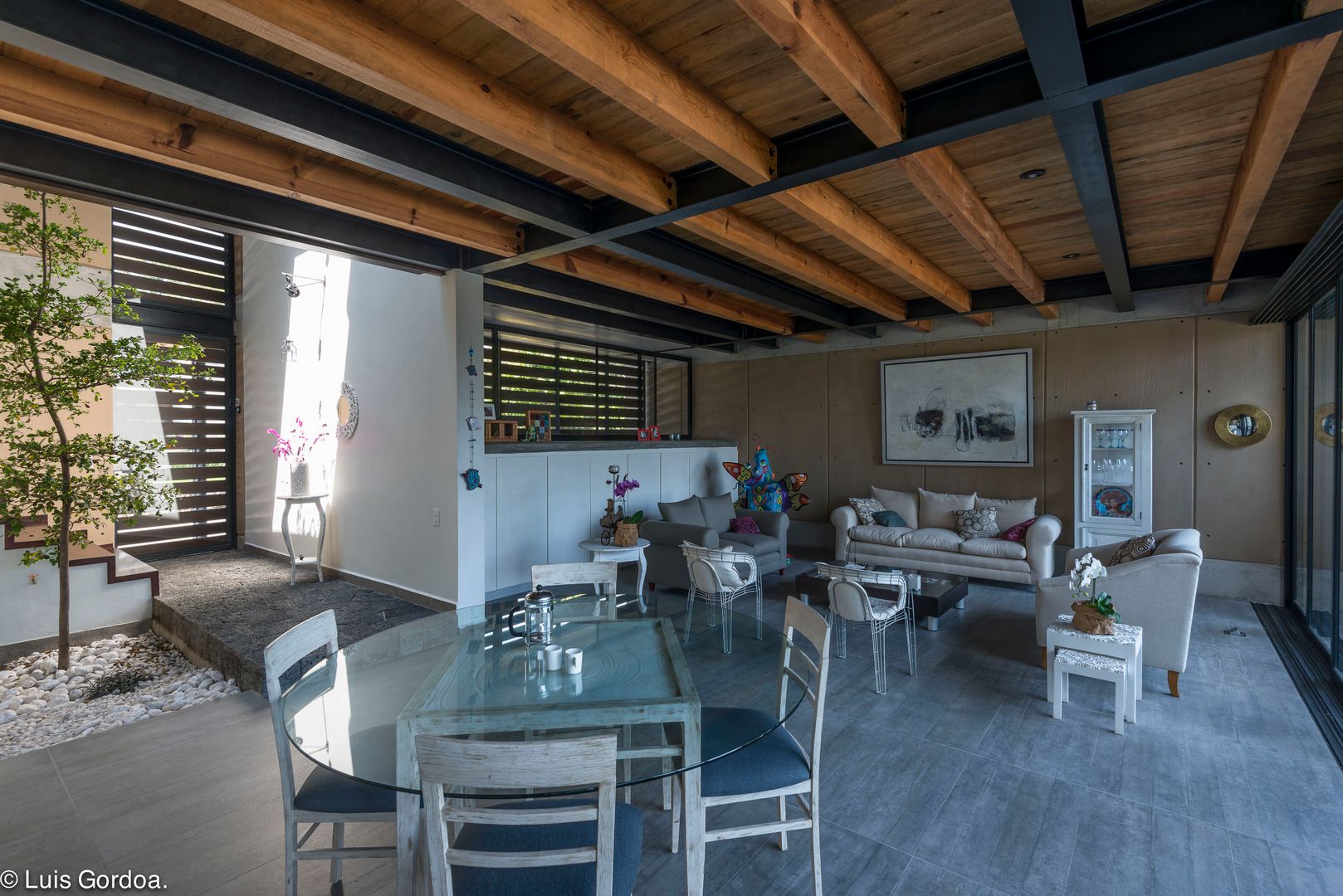 Casa ecologica Rancho Cortes, arquitecturalternativa arquitecturalternativa Modern dining room