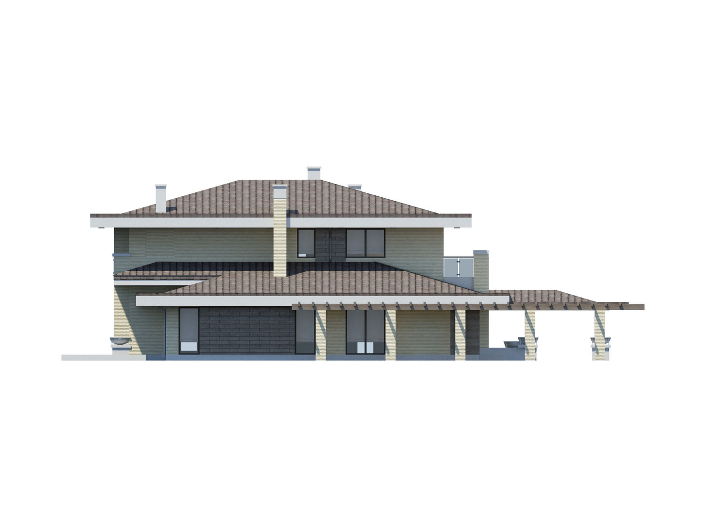 Дейтон_442 кв.м, Vesco Construction Vesco Construction บ้านและที่อยู่อาศัย