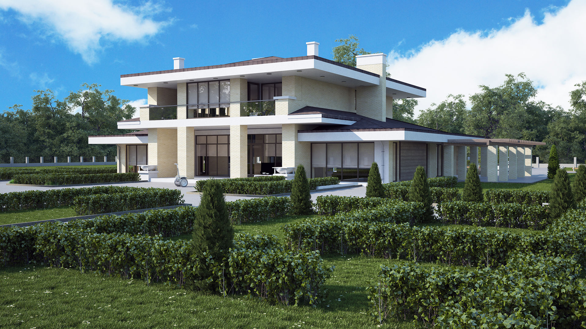 Дейтон_442 кв.м, Vesco Construction Vesco Construction บ้านและที่อยู่อาศัย