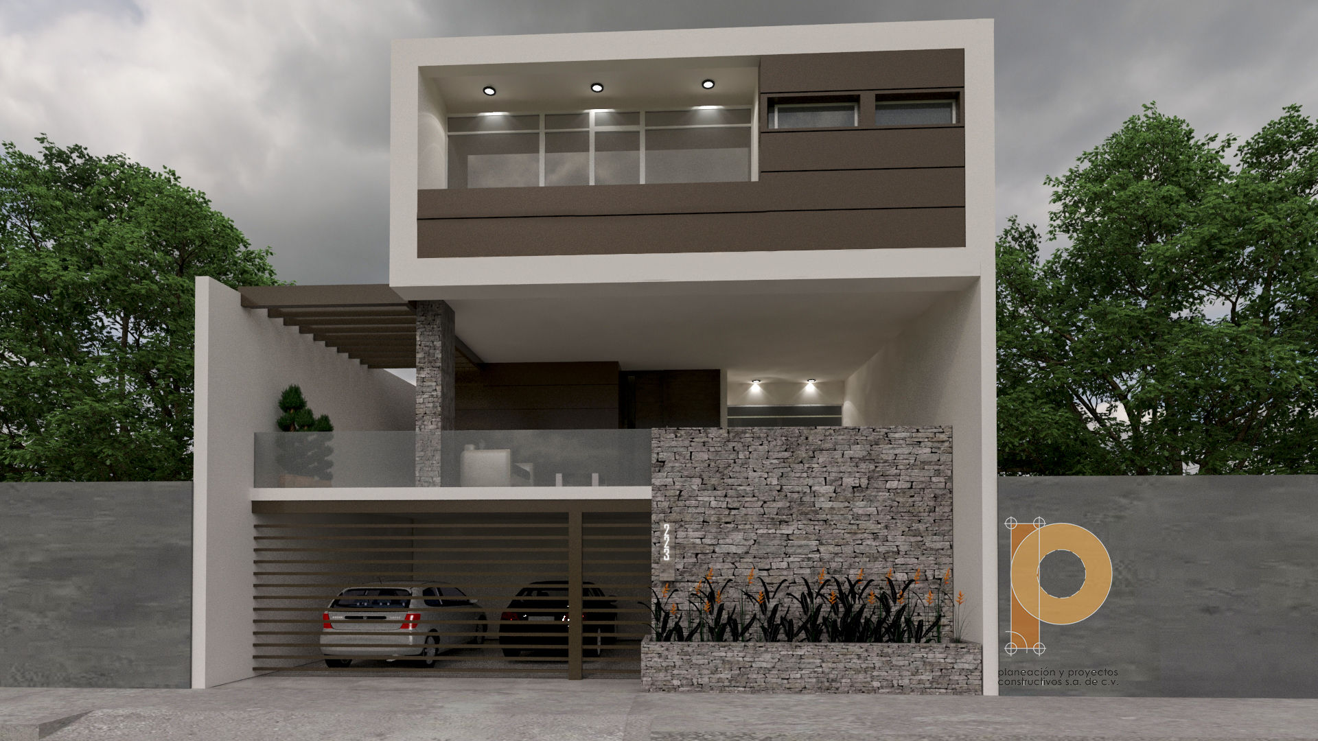 DISEÑO RESIDENCIAL homify Casas modernas Concreto casa contemporanea,casa