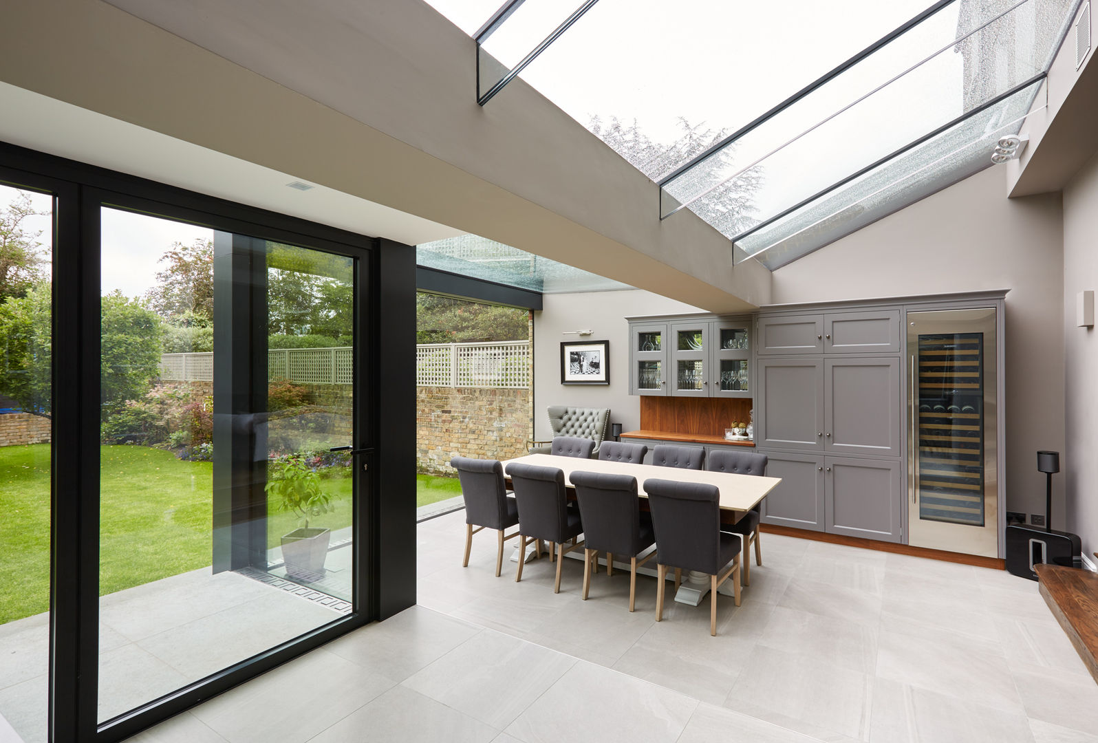 Internal photo Trombe Ltd Modern style kitchen dining,glazing,extention,glass