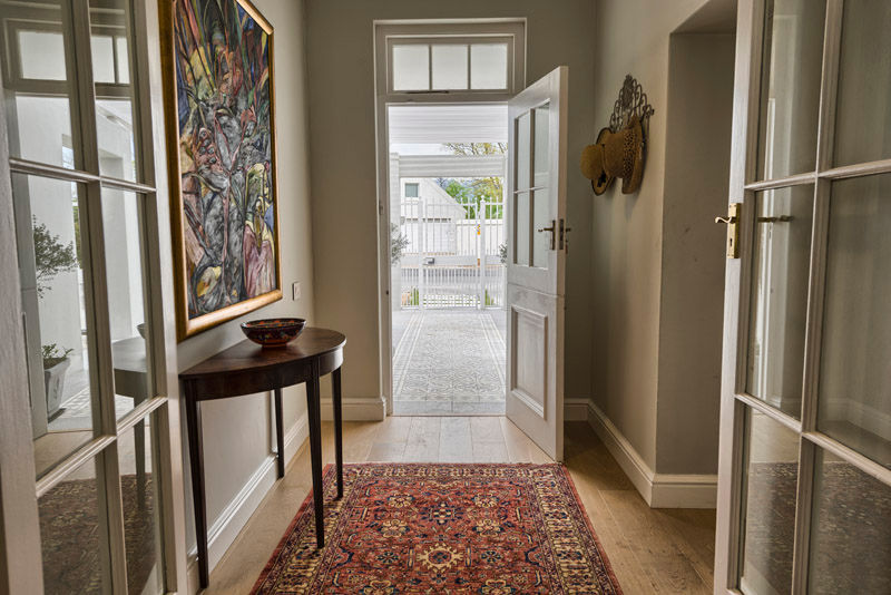 How to Style a Small Foyer with a Narrow Entryway Bench - Grace In My Space