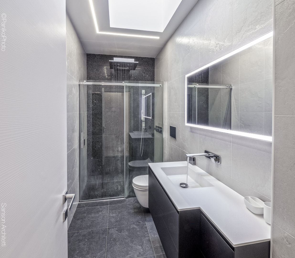 SF HOUSE, SANSON ARCHITETTI SANSON ARCHITETTI Minimalist style bathroom