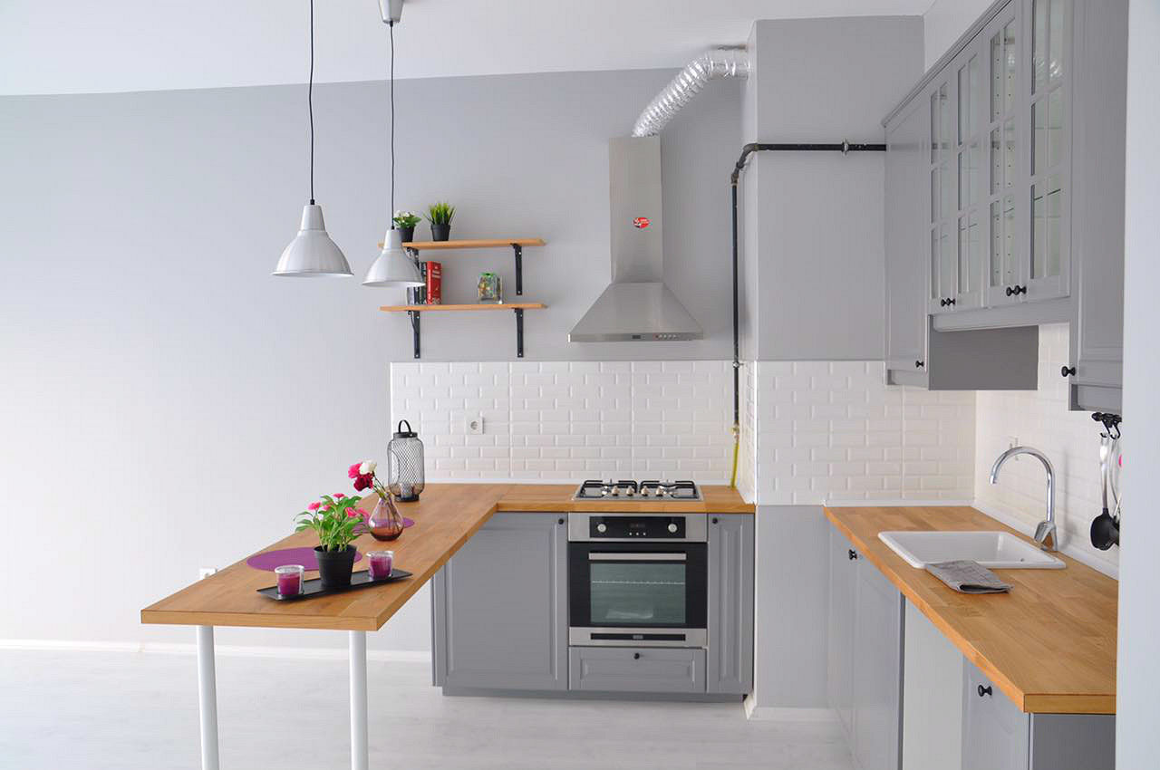 Sinpaş Ege Boyu 1+1 Daire Tadilat Projesi, Mandalin Dizayn Mandalin Dizayn Kitchen لکڑی Wood effect