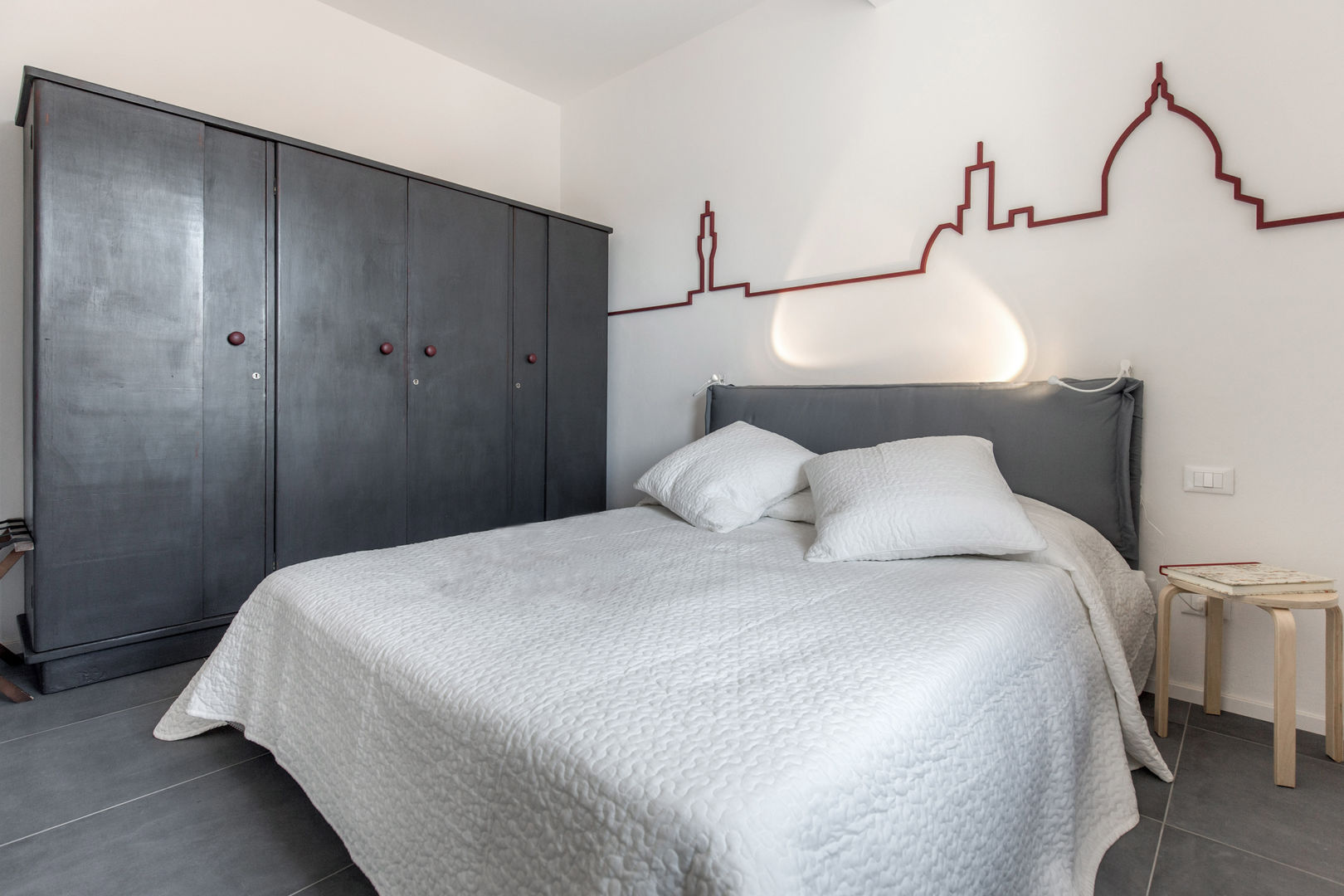 Casa S: la casa sui tetti, Architetto Francesco Franchini Architetto Francesco Franchini Kamar Tidur Modern