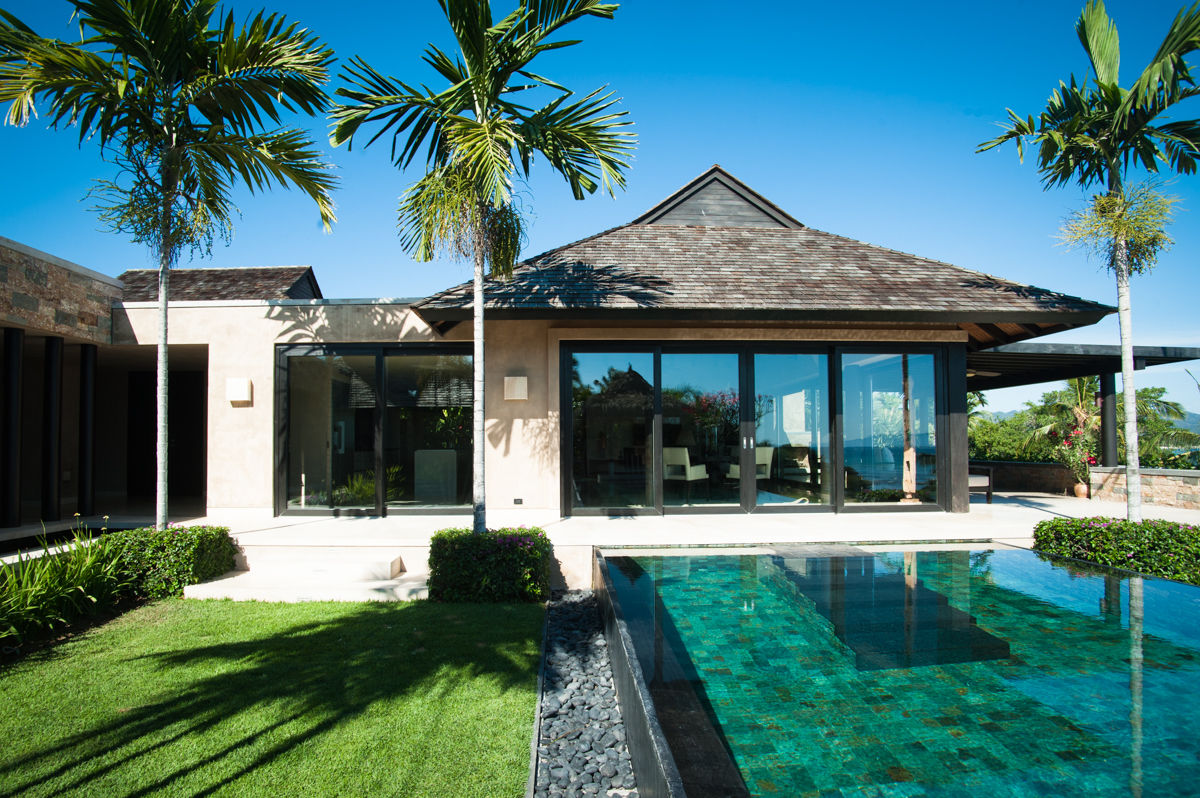 Fotografía de arquitectura - Villa Siriyana, Punta Mita, Nayarit, Arcencielstudio Arcencielstudio Rumah Tropis