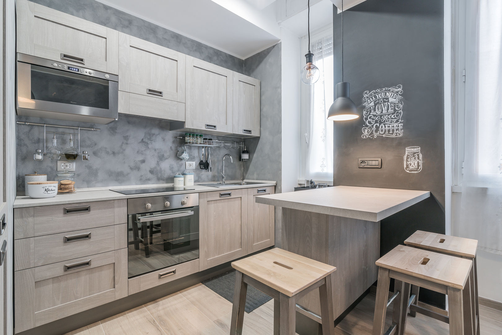 Ristrutturazione appartamento Roma, Pigneto, Facile Ristrutturare Facile Ristrutturare Modern kitchen