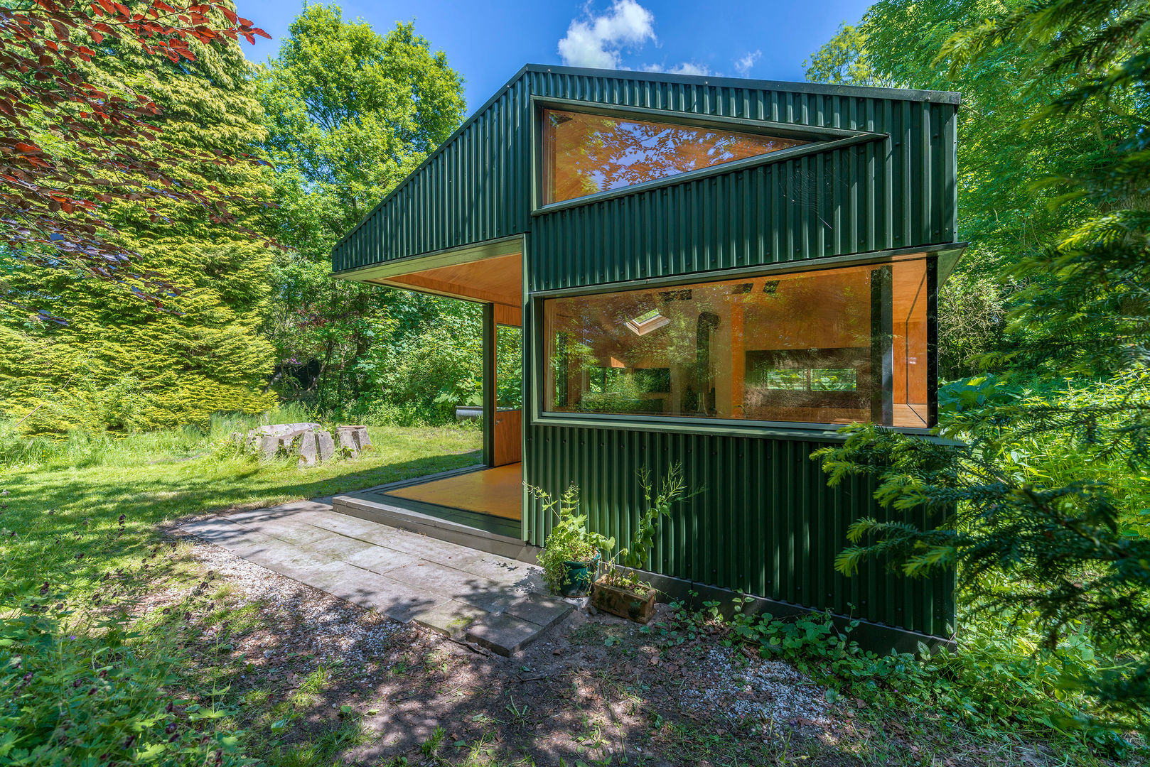 Thoreau's Cabin, cc-studio cc-studio Casas rurales Aluminio/Cinc